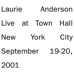 Laurie Anderson - Live In New York альбом
