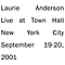 Laurie Anderson - Live In New York album