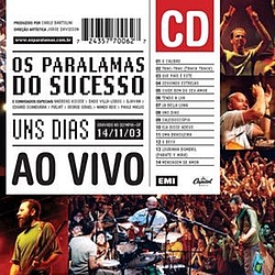 Os Paralamas Do Sucesso - Uns Dias Ao Vivo альбом
