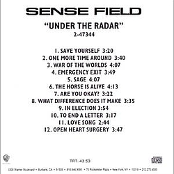 Sense Field - Under the Radar album