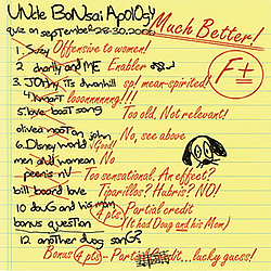 Uncle Bonsai - Apology album