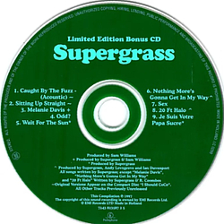 Supergrass - Limited Edition Bonus CD album