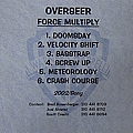 Overseer - Force Multiply альбом