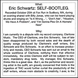 Eric Schwartz - Self-Bootleg альбом