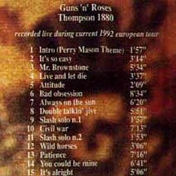 Guns N&#039; Roses - Thompson 1880 (disc 2) album